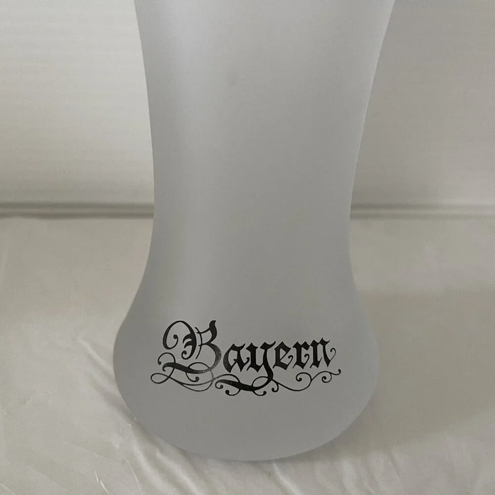 Bayern Bavaria Coat Of Arms Bockling Pilsner Beer Glass Crest Germany Vintage